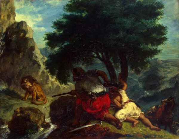 The Lion Hunt in Marocco