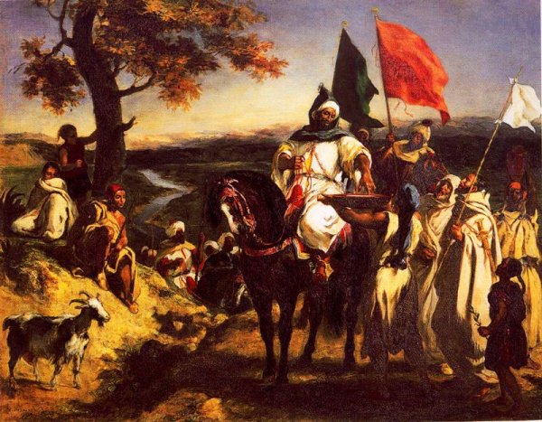 Moroccan Chieftain Receiving Tribute