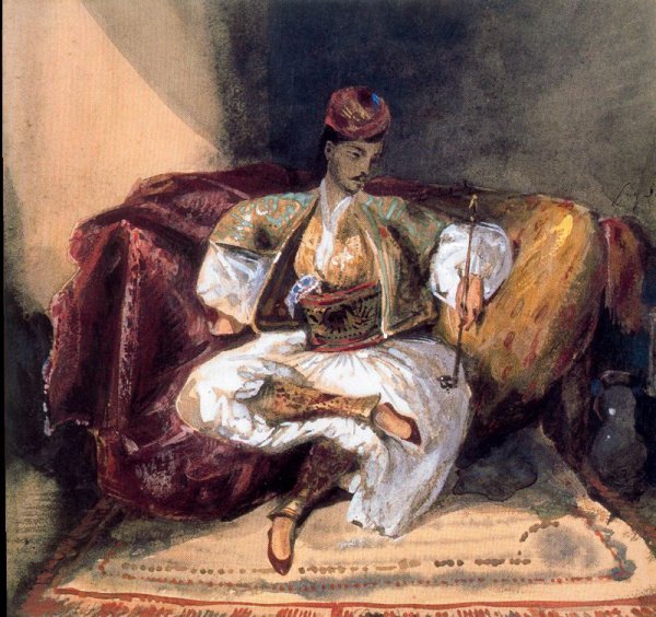 Seated Turk Smoking