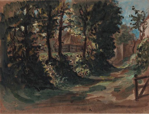 A view of a farmhouse near Dieppe