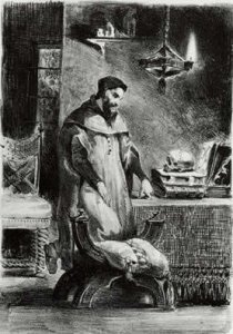 Faust in his Study