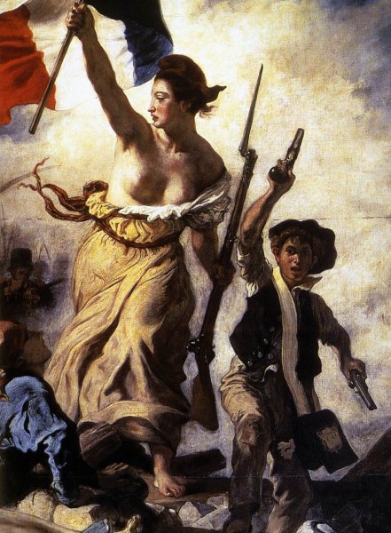 Liberty Leading the People (detail 1) 1830