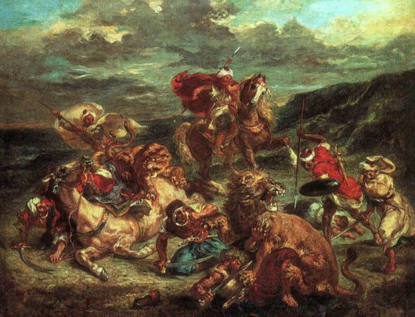 Lion Hunt 1861