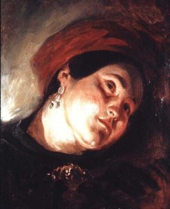 Head of a Woman in a Red Turban