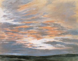 Study of the Sky at Sunset