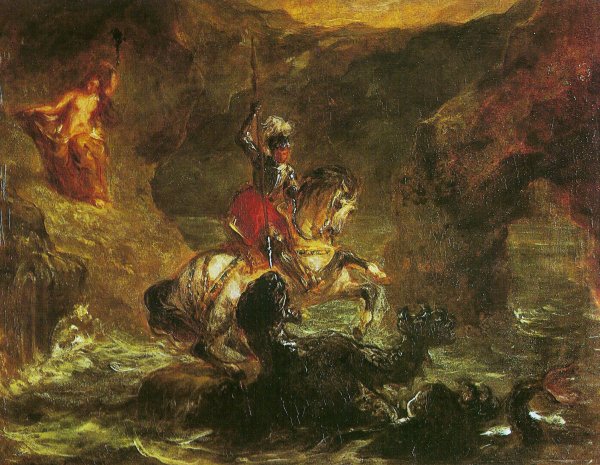 St George killing the dragon